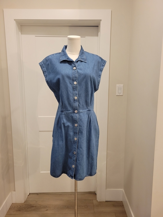 Mavi Dresses & Skirts - Mavi New Casual Denim Button-Front Dress, Size L